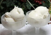 Refreshing coconut lime sorbet