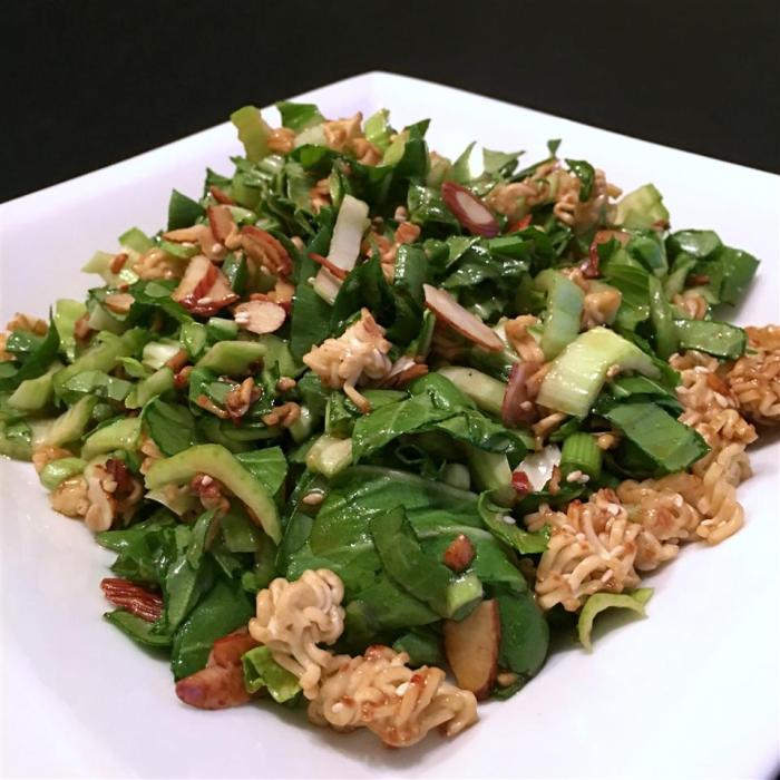 Bok choy ramen salad