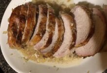 Pork loin apples and sauerkraut