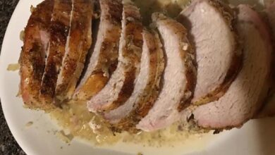 Pork loin apples and sauerkraut