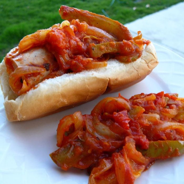 Super easy sausage and peppers