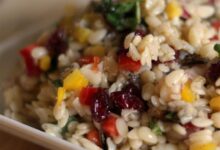 Orzo and wild rice salad