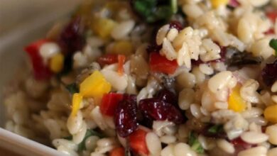 Orzo and wild rice salad