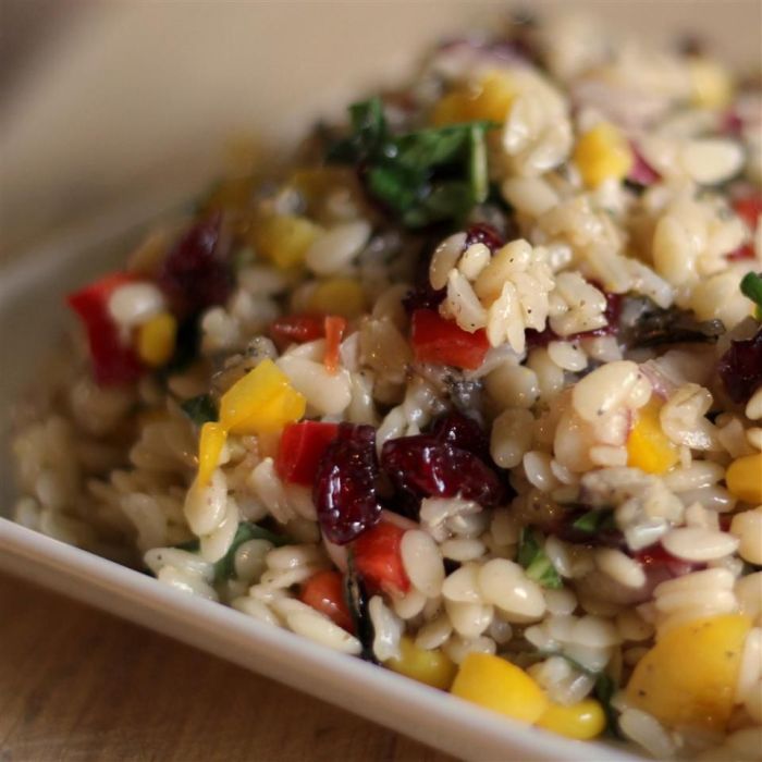 Orzo and wild rice salad