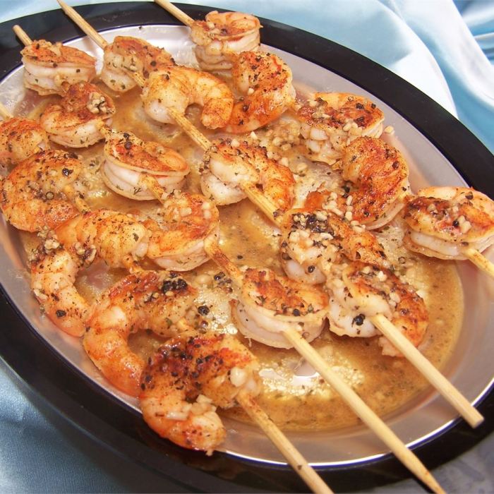 Grilled tequila lime shrimp