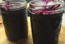 Easy small batch blueberry jam