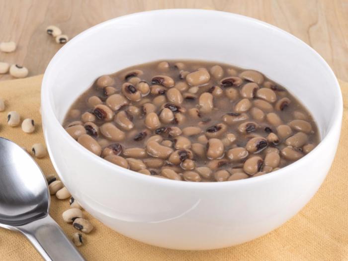 Southern style black eyed peas