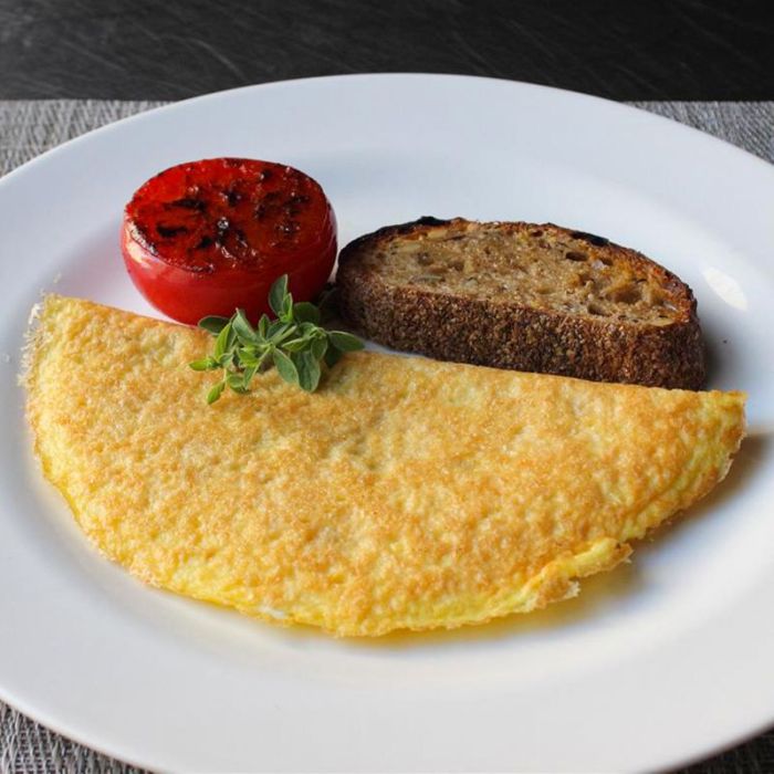 Parmalet crisp parmesan omelet