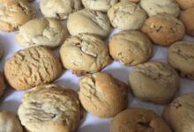 Soft chewy rosh hashanah honey walnut cookies