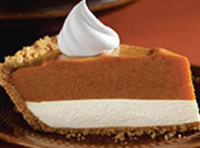 Double layer pumpkin pie