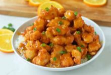 Orange chicken stir fry