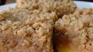 Outrageously buttery crumb cake