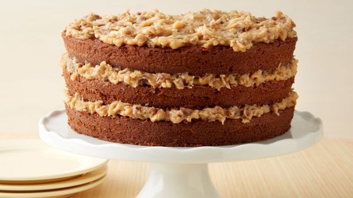 German chocolate cake frosting