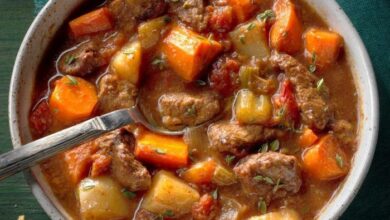 Oven baked beef stew