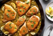 Oven baked chicken piccata