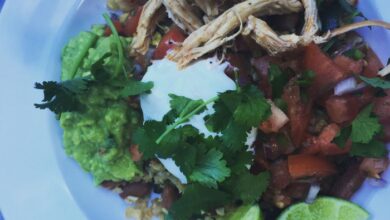 Fajita rice chicken bowls easy recipes