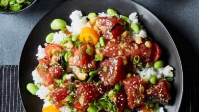 Chef johns hawaiian style ahi poke