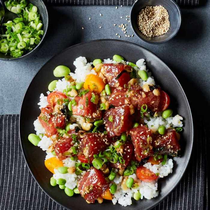 Chef johns hawaiian style ahi poke