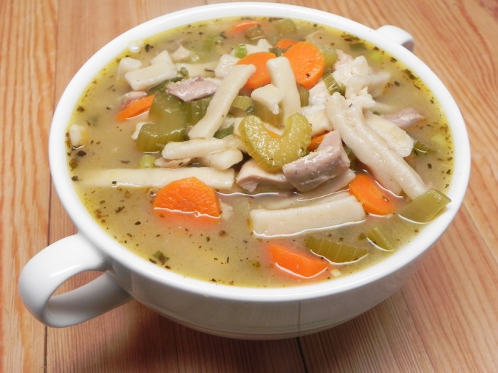 Chicken long rice soup