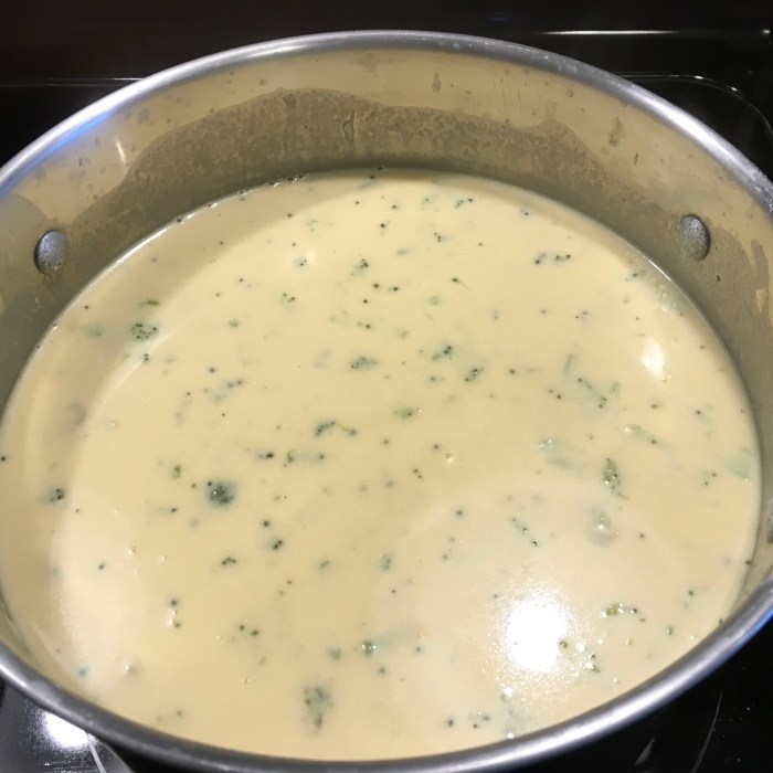 Excellent broccoli cheese soup