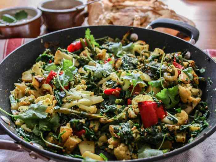 Weeknight aloo gobi saag