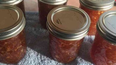 Apple jam apple pie in a jar