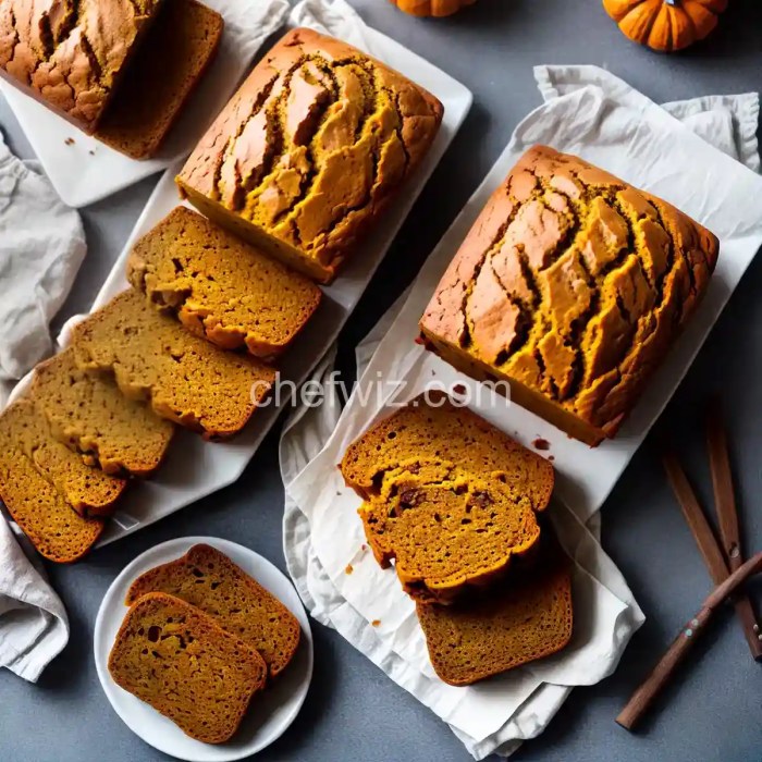 No knead holiday pumpkin bread