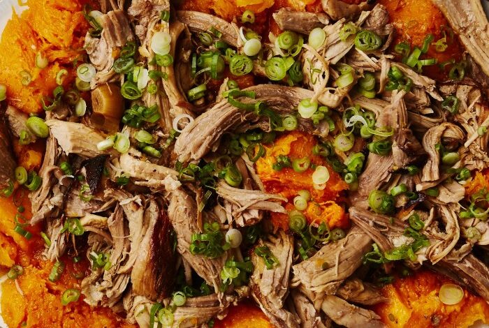 Cider braised pork shoulder