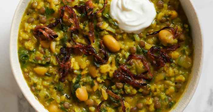 Ash e jow iranianpersian barley soup