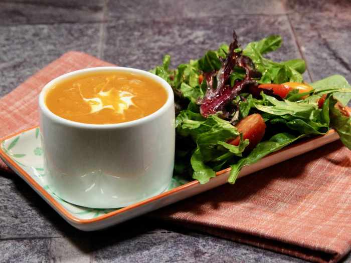 Cream of sweet potato soup