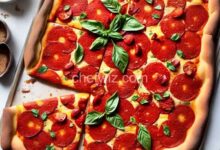 Sicilian christmas pizza sfincione