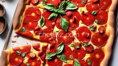 Sicilian christmas pizza sfincione