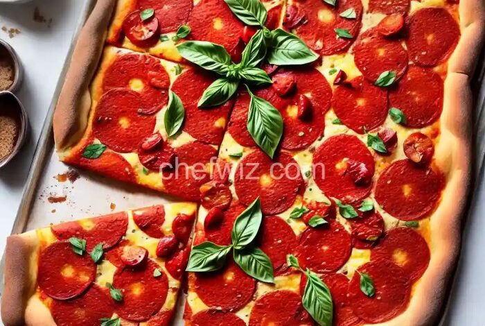 Sicilian christmas pizza sfincione