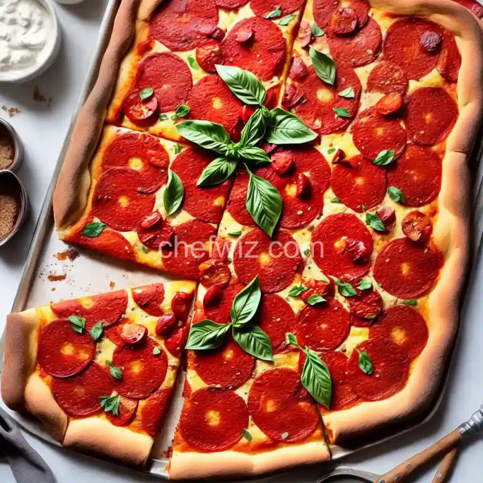 Sicilian christmas pizza sfincione