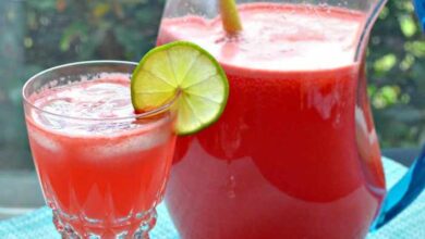 Watermelon lime agua fresca