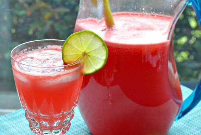 Watermelon lime agua fresca