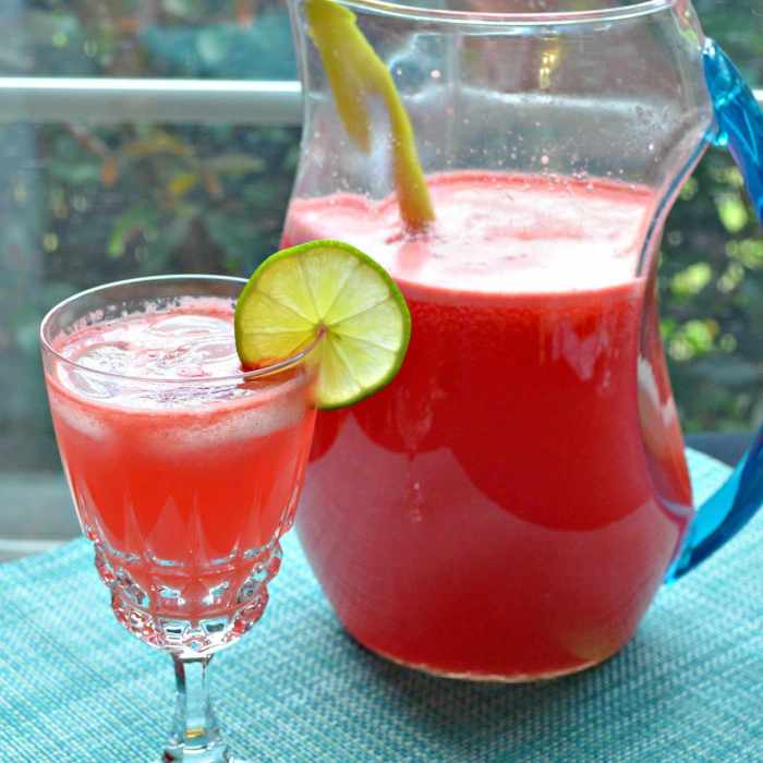 Watermelon lime agua fresca