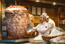 Authentic turkish doner kebab