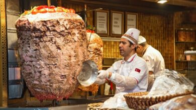 Authentic turkish doner kebab