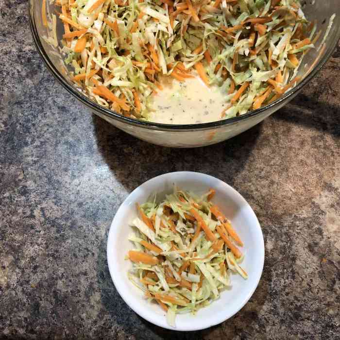 Creamy coleslaw with fennel