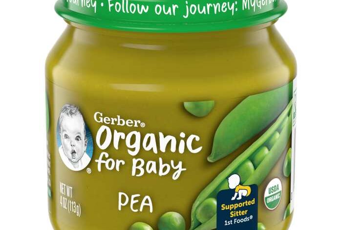 First baby food peas