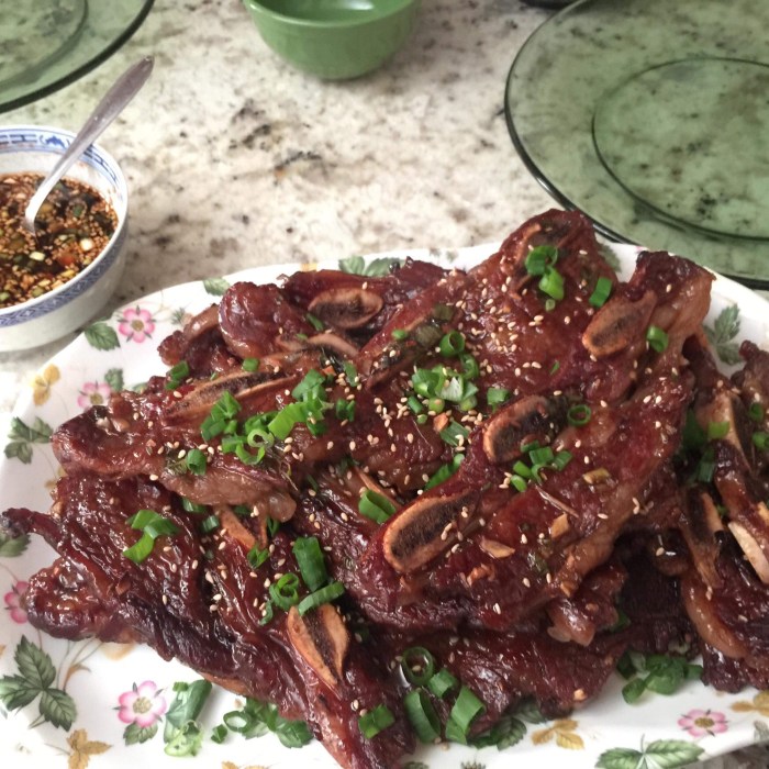 Kalbi korean bbq short ribs