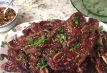 Korean bbq short ribs gal bi