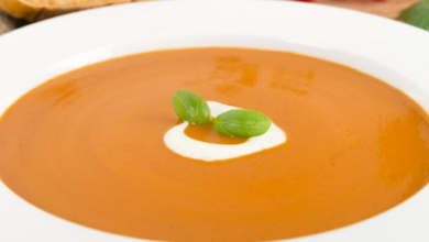 Rich and creamy tomato basil soup