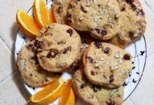 Orange chocolate chip cookies