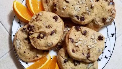 Orange chocolate chip cookies