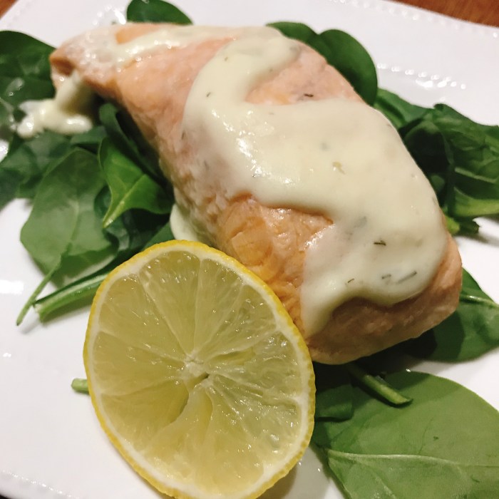 Meyer lemon cream sauce for salmon