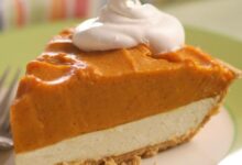 Double layer pumpkin pie