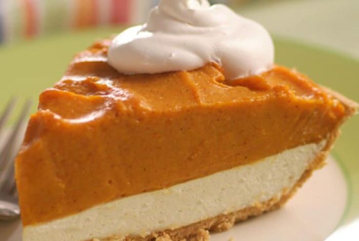 Double layer pumpkin pie