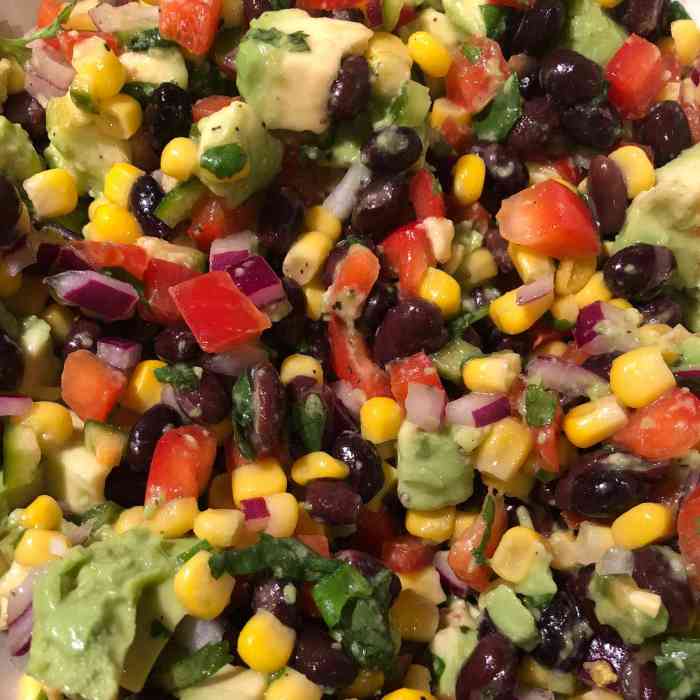 Black bean avocado salsa